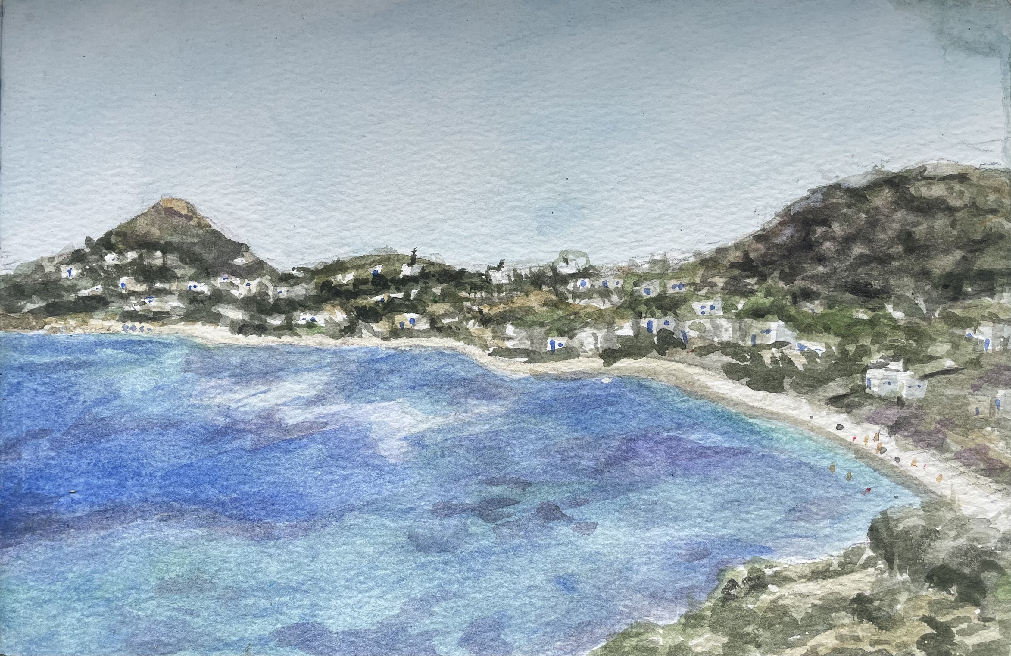 View of Naxos From Mountain by Milo Zaks